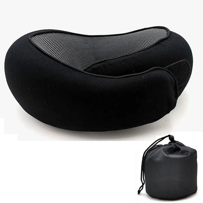 Ergoreva Travel Neck Pillow,Premium Memory Foam, 360º Ergonomic, Washable Cover, Bag